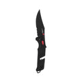 SOG Trident AT Folding Knife Black/Red - Partially Serrated, Cryo D2 Steel, Ambidextrous Lock, Emergency & Tactical Use