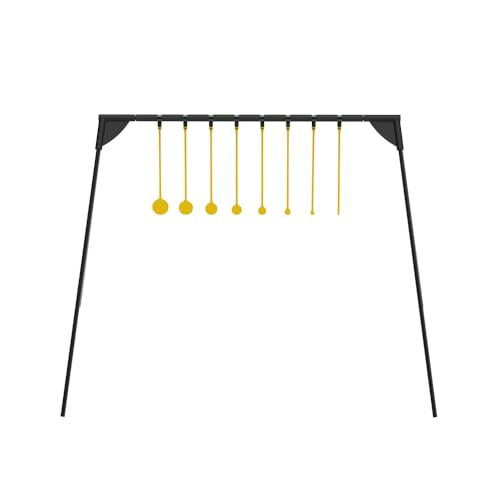 Rimfire Challenge Steel Target Kit with Stand - Caldwell AR500, 8 Targets, 1/4-2 inch, Outdoor Shooting Practice Variation of Rimfire Challenge Filled