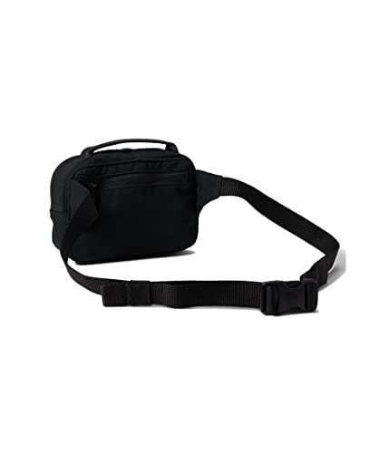 Fjällräven Kanken No. 2 Black Hip Pack - Durable G-1000 Fabric, Leather Details