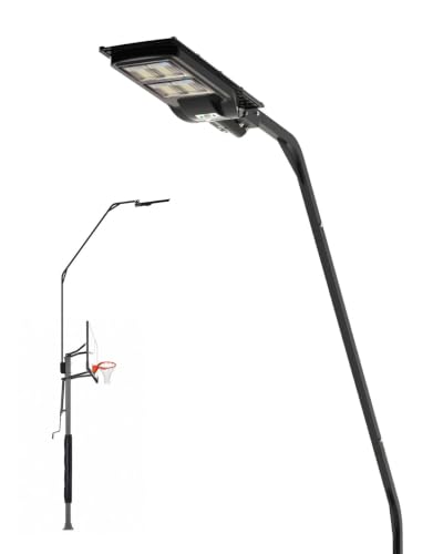 Solar LED Basketball Hoop Light for In-Ground Rims - Silverback Variation