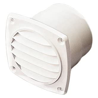 Sea-Dog Abs White Thru-Vent Hose, 3-11/16 in L x 3-11/16 in W x 2-7/16 in D