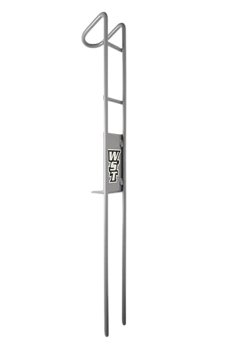 Raw Unpainted Powerlock Bank Fishing Rod Holder - Heavy-Duty, Adjustable, Night Visibility
