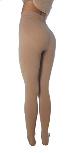 X-Large Nude Compression Leggings for Lymphedema & Lipedema Support 18-21 mmHg