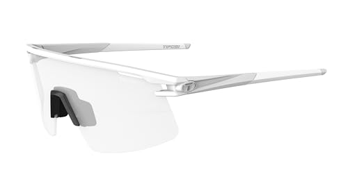 Tifosi Moab Lite Half-Frame Shield Cycling Glasses - Matte White Light Night Fototec