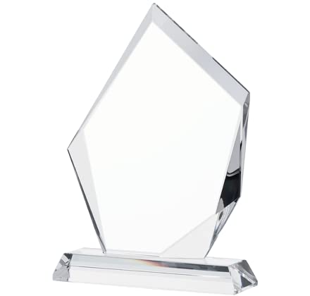 10 Custom Crystal Trophy - 8" Personalized Apex Award with Engraving