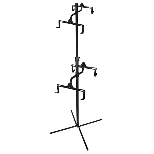 Bike Vertical Freestanding Hanger Parking Rack for 4 Bikes - Adjustable Garage Storage Stand