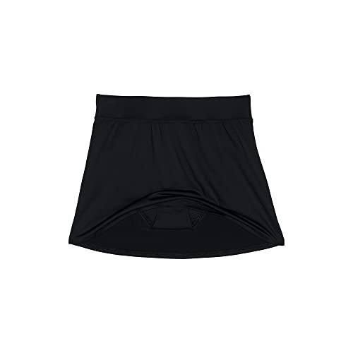 Lands' End Women's Tummy Control Swim Skirt Bottoms - Black, 16