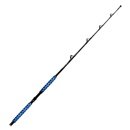 Fiblink Blue Saltwater Trolling Fishing Rod 5'6" 120-200lbs Heavy Duty Boat Pole
