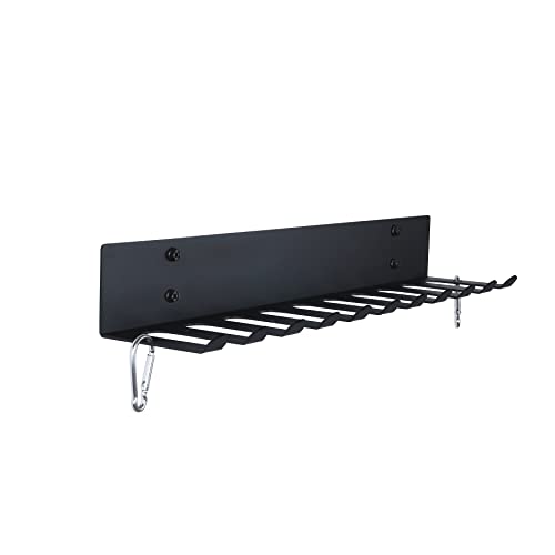 Gym Storage Rack with 11 Prongs Wall Mount for Resistance Bands & Equipment