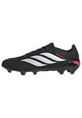 Adidas Unisex 24 Club Flexible Ground Soccer Cleats - Black/White/Lucid Red, 11 Women/10 Men