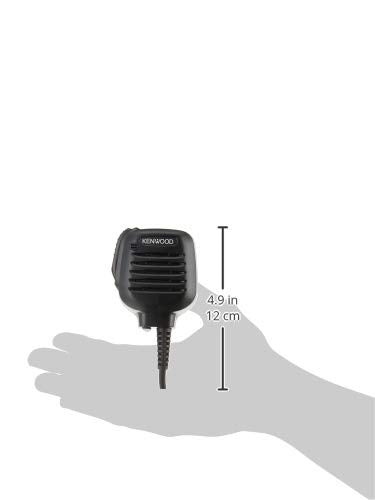 Kenwood KMC-45D Military-Grade Speaker Microphone with Earpiece Jack, Black