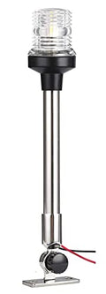25 Inch All Round 360° White LED Navigation Anchor Light - Stainless Steel, 3-NM, 12-24V - Variation of THIS listing