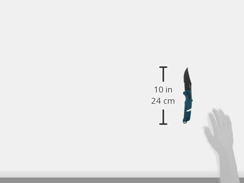 SOG Trident AT Ambidextrous Folding Knife - Blue, Partially Serrated, CRYO D2 Steel
