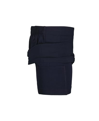 Girls' Navy Pleated School Uniform Skirt with Cell Phone Pocket - 3-5