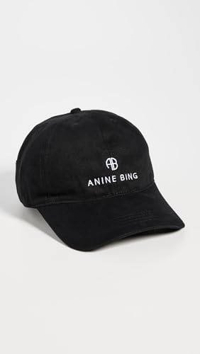 ANINE BING Women's Jeremy Baseball Cap - Black One Size Hat for Women