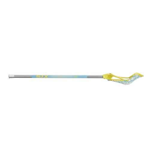 Girl's Lacrosse Stick - Yellow Crux 100 Attack Complete Stick for Youth Players