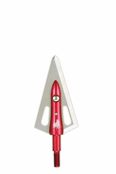 GRIZZLYSTIK Overkill Samurai Broadheads 150gr Razor Sharp Single Bevel Stainless Steel, Bone Breaking, 3 Pack