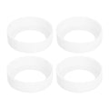Clear Silicone Water Bottle Boot Sleeve 70mm Non Slip Bottom Cover - Pack of 4