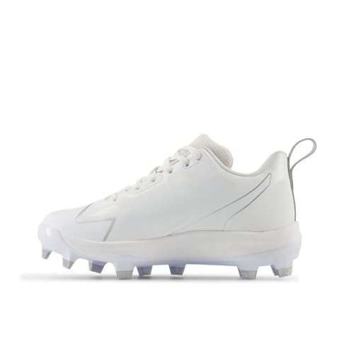 New Balance Kids' FuelCell Romero Duo V2 TPU Molded Baseball Shoes 3.5 Big Kid White/Silver