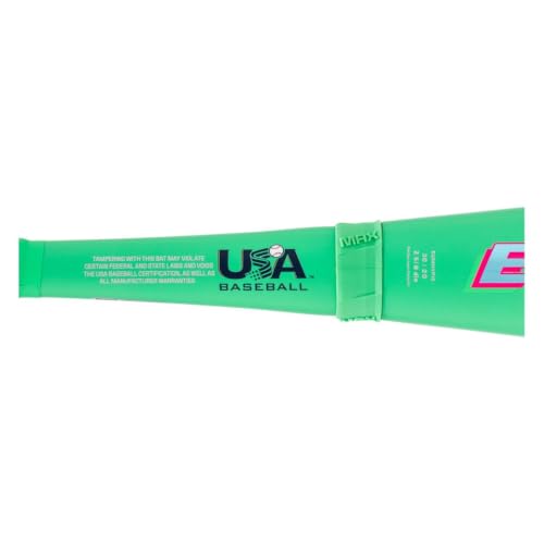 Easton Hype Fire USA Baseball Bat 2026 29in -10, Green/Yellow/Pink, Composite 2pc