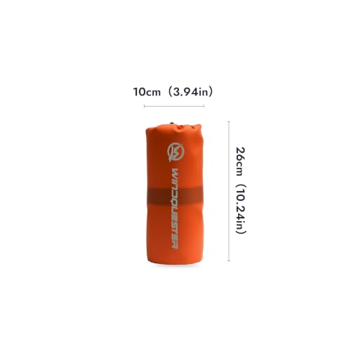 WINDQUESTER Elevate X Inflatable Backpack Sleeping Pad 4-Season R-Value 7.5, 20D/40D Nylon TPU Coated