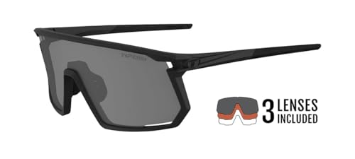 Tifosi Moab Full-Frame Cycling Sunglasses - Shatterproof Lightweight Shield Blackout