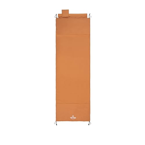 Teton Outfitter L Brown Camp Pad for Cots – Extra Thick Portable Sleeping Mattress for Adults, 75 x 24 inches