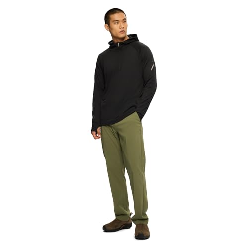 Merrell Men's Qz Active Hoody Large Black - Performance Quarter-Zip Hoodie