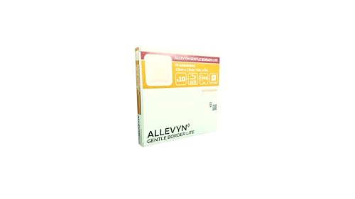Allevyn Gentle Border Lite Foam Wound Dressing Pack of 10 - Sensitive Skin Friendly