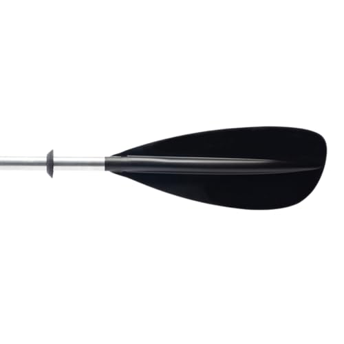 Bending Branches Whisper 220cm Kayak Paddle - 2-Piece Aluminum Shaft, Adjustable Feathering, Polypropylene Blades, Black Comfort Grips