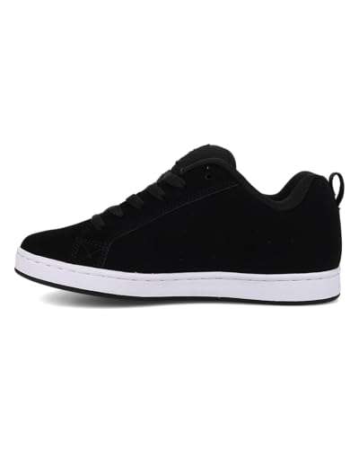 DC Women's Court Graffik Skate Shoes Black White Size 8