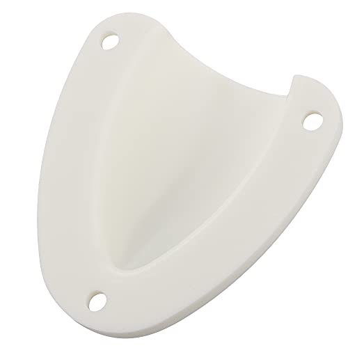Marine Nylon Vent Cover 2.5 inch Clamshell for Boat Ventilation - White