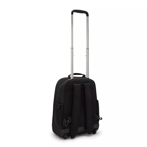 Kipling Women's Gaze Large Rolling Backpack - True Black, 8.25 x 17.25 x 12.25 inches