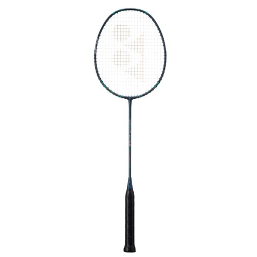 Yonex Nanoflare 800 Play Badminton Racket, Strung, Medium Flex, Head Light, 4U G5 Deep Green