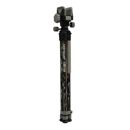 Realtree Original Hunting Tripod with Gun Clamp, 20-42 Inch Adjustable, Lightweight & Secure