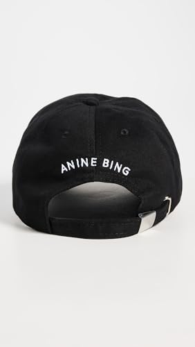 ANINE BING Women's Jeremy Baseball Cap - Black One Size Hat for Women