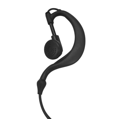 G Shape Earhook Two-Way Radio Earpiece with Mic for Motorola Clp Series - 5 Pack
