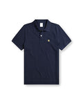 Men's Short Sleeve Cotton Pique Polo Shirt - Blue, Large