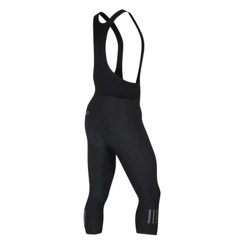 Men's Thermal Cycling Bib Tights - Black, Large, Water-Repellent, Elite Chamois