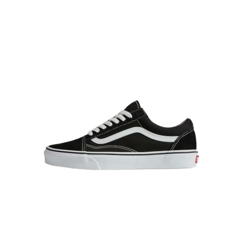 Unisex Vans Old Skool Sneakers - Black & White, Men's 9.5 / Women's 11