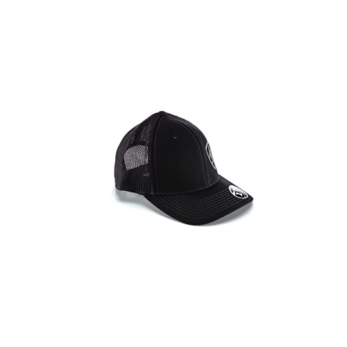 Men's Mesh Cap - Adjustable Flexfit 110 Baseball Hat, One Size, Black