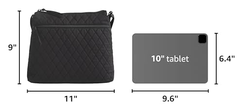 Vera Bradley Women's Premium Cotton Zip Hipster Crossbody Bag - Moonless Night, One Size