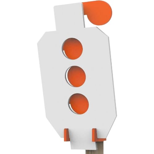 AR500 Steel Shooting Target Set with Dueling Paddles - 12x20 Inch, Durable & High-Impact