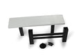 Official 6x24 Inch Rubber Stanchion Pitcher's Mound Anchor System - Heavy-Duty & UV-Resistant