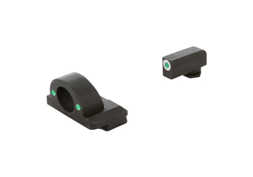 AmeriGlo Ghost Ring Sight Set for Glock Gen 1-5 Green Tritium | Fits 9mm/.40/.380/10mm/.45