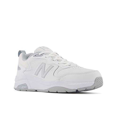 New Balance Women's 857 V3 Cross Trainer Shoes - White/Cyclone, 10.5