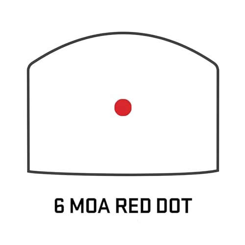 for Pistols 6 MOA with Aspherical Glass Lens - Black