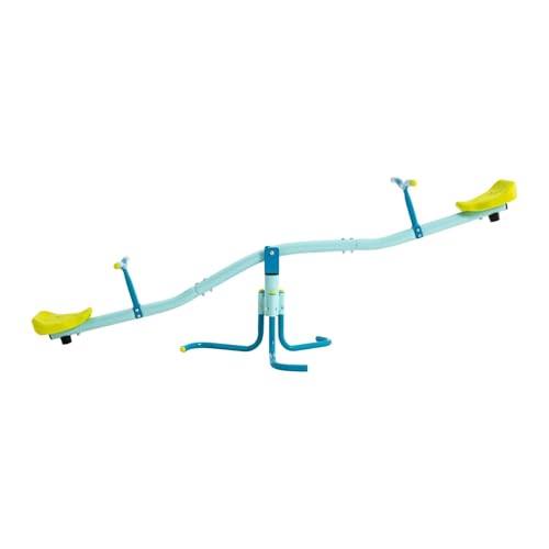 Yellow TP Spiro Seesaw Sit & Spin Kids Outdoor Play Equipment for Ages 3-10