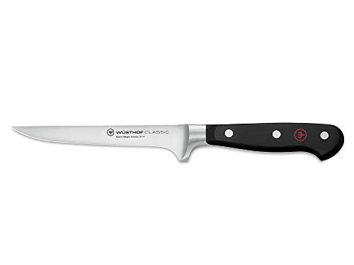 Wüsthof Classic 5-Inch Boning Knife - Black, Precision Forged Kitchen Tool