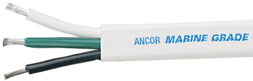 Ancor Marine Grade Flat Triplex Cable 12/3 AWG 100 ft Heavy Duty Wire